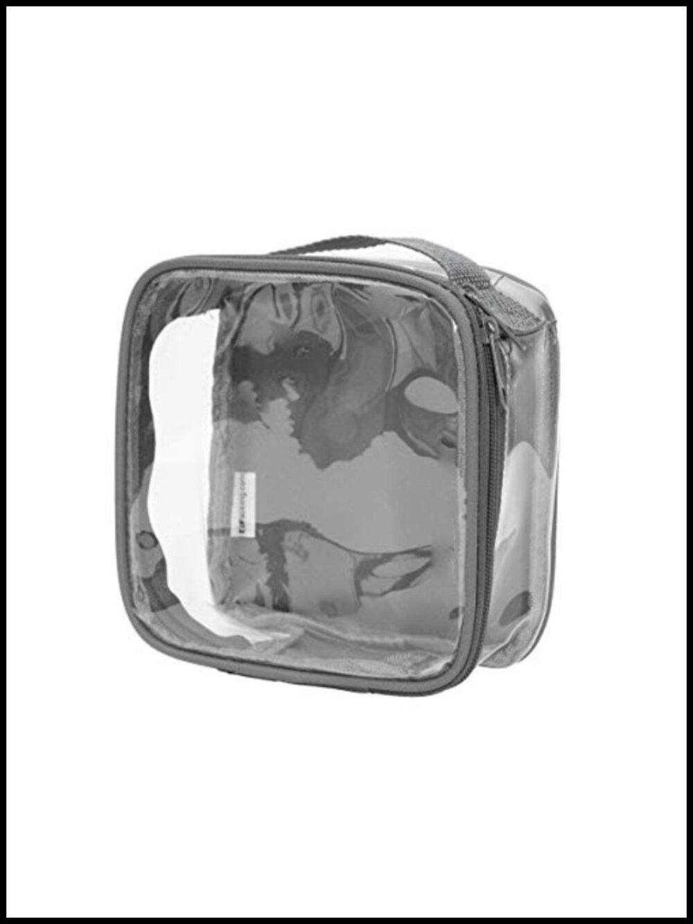 TSA Approved Travel Toiletry Bag Clear Vinyl PVC Carry On Quart Size